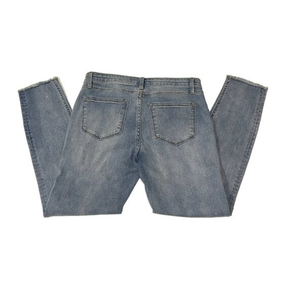 Buffalo Jess Rip & Repair Mid-Rise Skinny Jeans Raw Hem Women's 4 - Picture 4 of 10